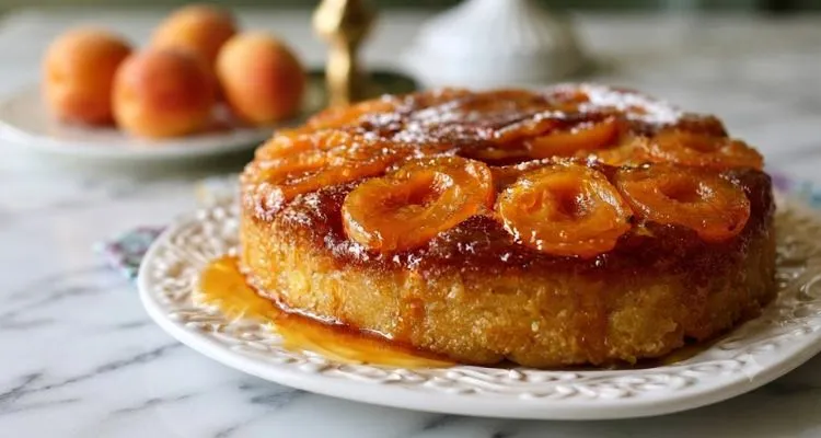 Upside-Down Apricot Cake