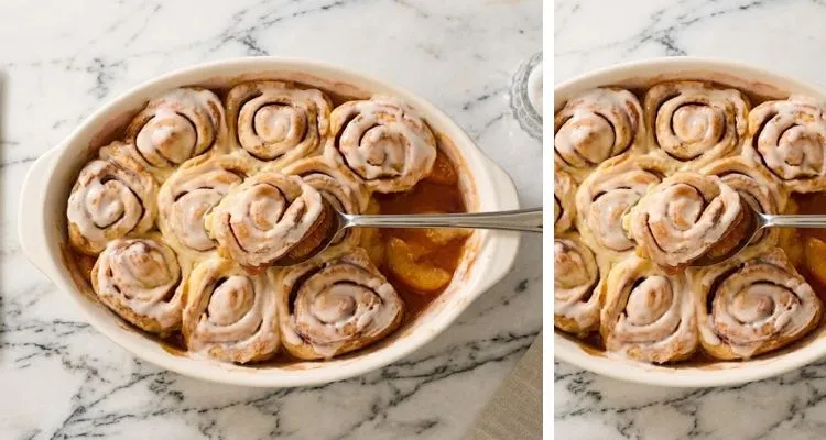 Pioneer Woman Cinnamon Roll Peach Cobbler
