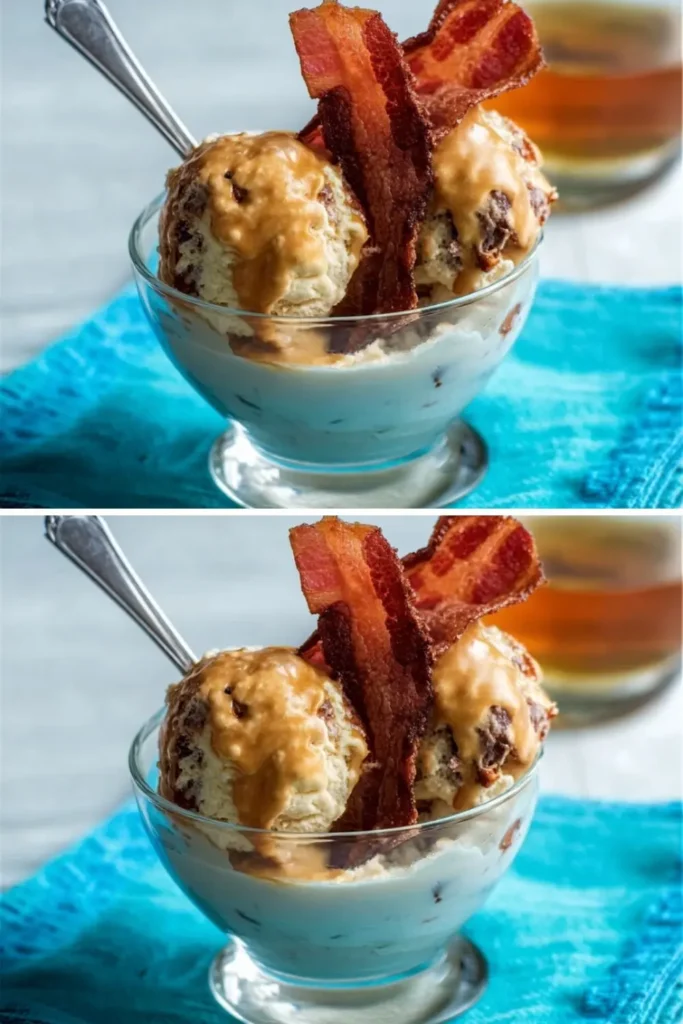 Pioneer Woman Whiskey-Maple Sundaes With Bacon