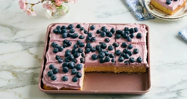 Pioneer Woman Lemon-Blueberry Sheet Cake