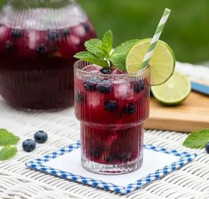 Pioneer Woman Blueberry Mojitos